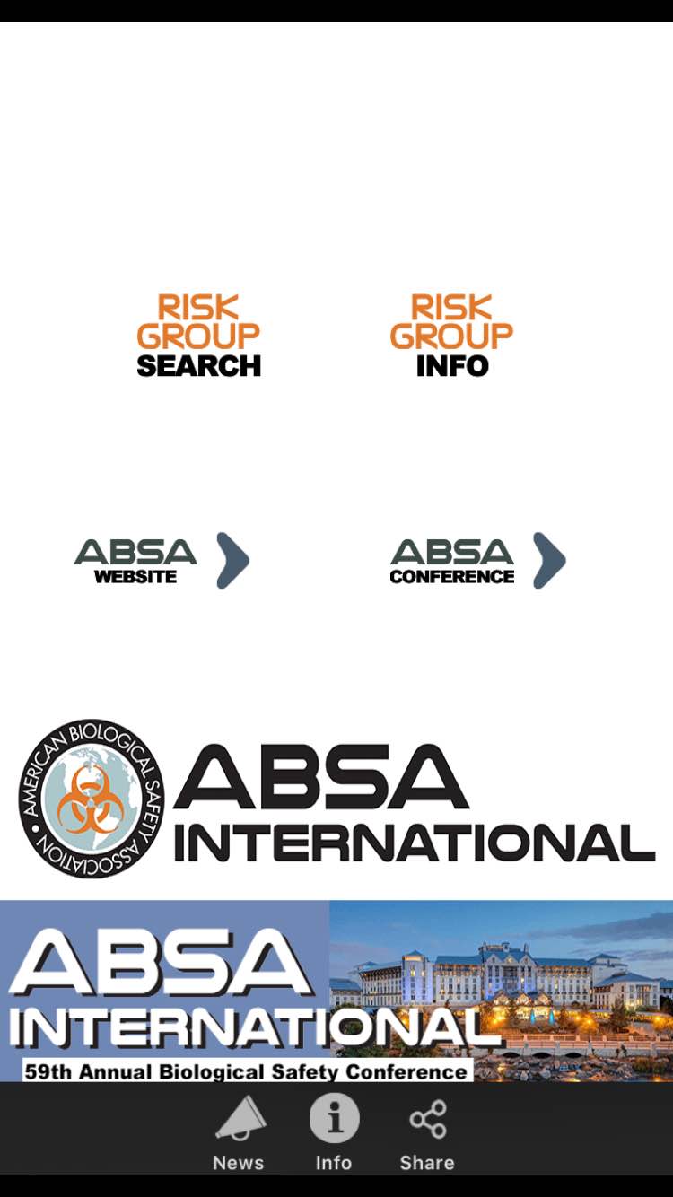 New Risk Group Database App Biorisk Association Of The